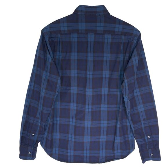 BONOBOS Men’s Blue Plaid Long Sleeve Button Front Button Down Collar M - Picture 3 of 3
